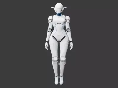  Future Security Model Low-poly 3D model