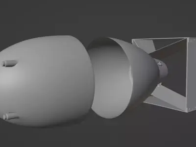 1940s Atomic Bomb 3D model