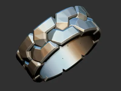 Braided Chain Ring 3D print model