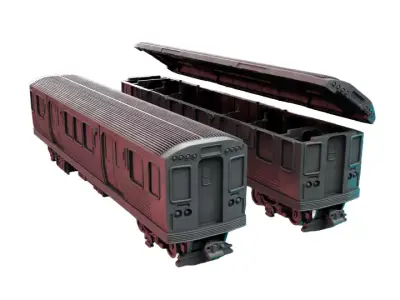 Train Car IV - RPG Tabletop Figure 3D print model