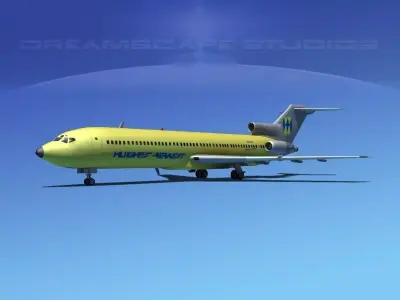 Boeing 727-200 Hughes Airwest 3D model