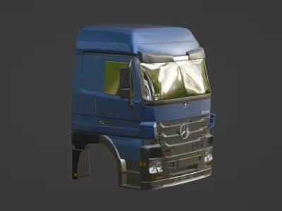 2009 Mercedes Benz Actros MP3 Truck 3D print model