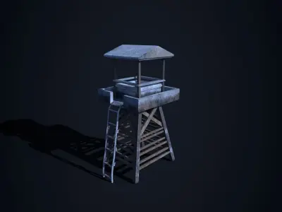 Watch Tower 3D model buy