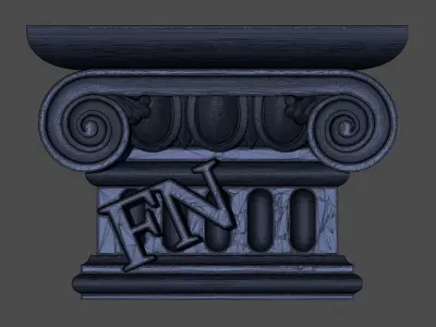 Decorative pilasters 3D model - Free Sample Free 3D model