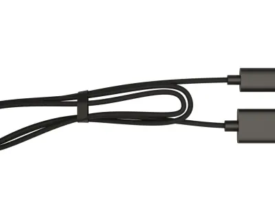 USB Type a to Type C Cable 3D model