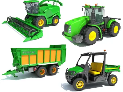 Farm Equipment Collection 3D Model Pack