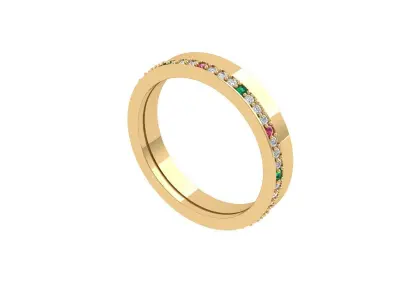 Wedding Band 3D print model 3