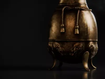 Brass Pitcher 3D model