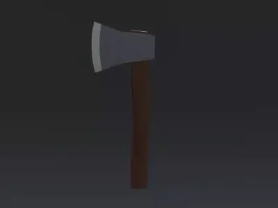 Woodcutting axe Free low-poly 3D model