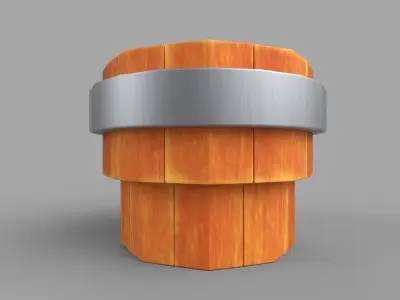 Stylized mug Low-poly 3D model