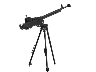 DShK machine gun 3D model