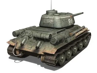 T-34 85 - Soviet medium tank - 849 3D model