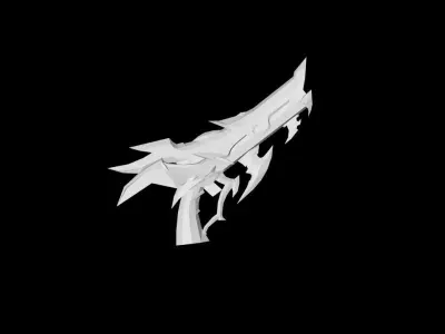 Succubus Gun Low-poly 3D model