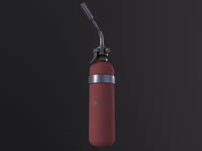 Blowtorch Tool 3D Model Low-poly 3D model