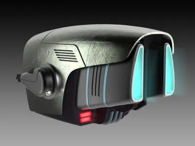 Sci-Fi FUTURISTIC DRONE Low-poly 3D model
