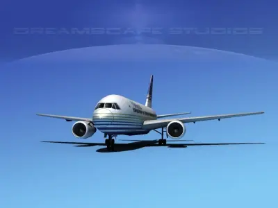 Boeing 767-200ER Britannia Airways 3D model
