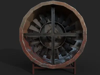 Fan for Metro Free low-poly 3D model by Abandoned-World