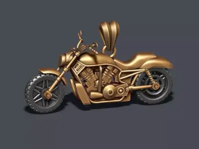 Motorcycle pendant 3d 3D print model buy