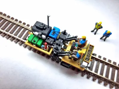 N Scale Spike Driver MOW 3D print model