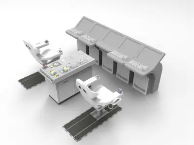 Control room ship 3D model