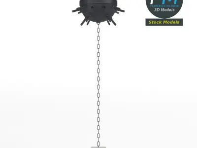 Naval mine 3D model purchase