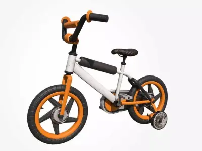 3D Bike Model Low-poly 3D model