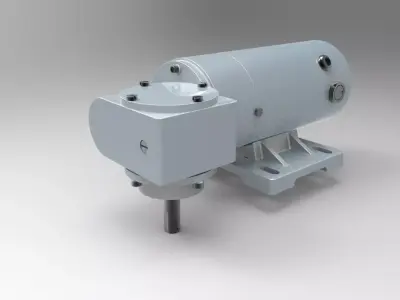 PMDC Motor Free 3D model