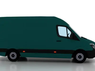 Mercedes Benz Sprinter L2H2 2015 Cargo UK 3D model