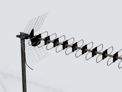 Antenna 10 Low-poly 3D model
