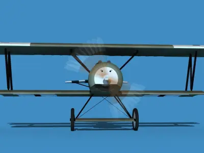 Fokker D-VI V11 3D model