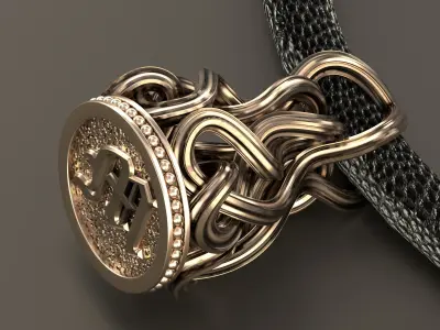 Wax Seal Pendant 3D print model