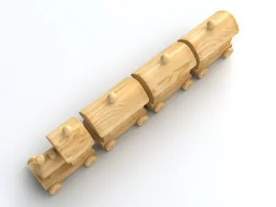 Toy Train 1 3D model
