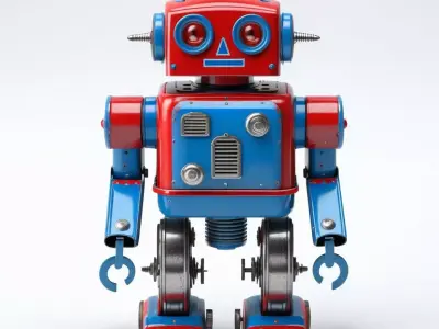 Vintage SciFi Toy Robot 3D model