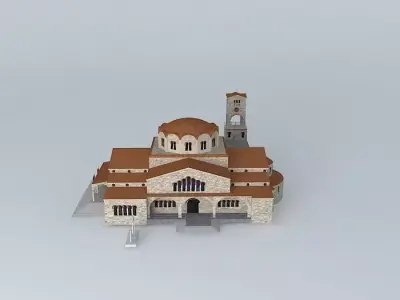 SAINT ATHANASIOS Free 3D model