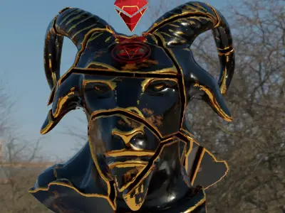 Demon goat Ethereum  3D model
