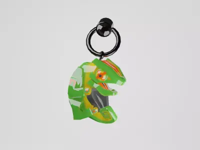 Apex Legends Chameleon Weapon Charm Low-poly 3D model