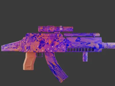 Cool gun 3D model