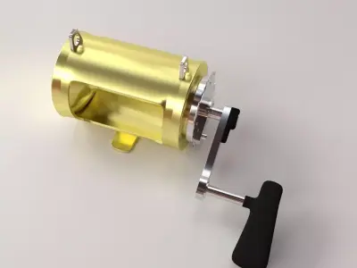 Fishing Reel 3D model get