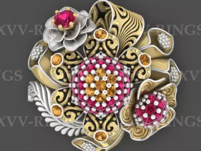 NEW TURKISH RINGS LOT XVSS-11 TO 20 3D print model