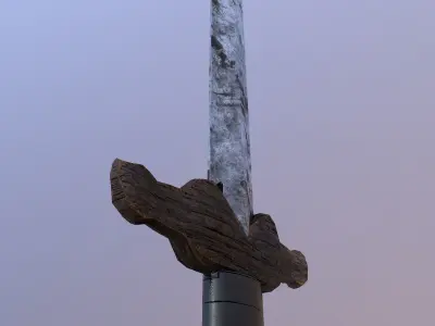Old Short Sword  3D model