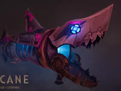 Arcane Fishbone Low-poly 3D model