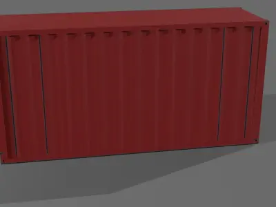 Old rust container Free 3D model