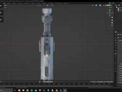 Sci-Fi Rocket Launcher 01 Low Poly Game Ready Asset Low-poly 3D model
