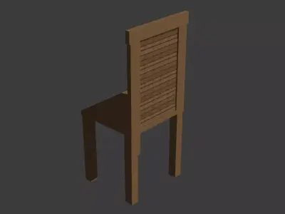 Cadeira de madeira Free 3D print model