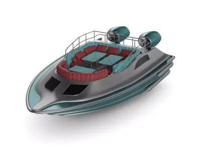 Airboat 3D model V1