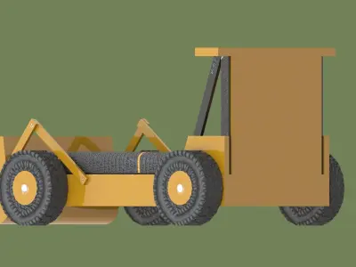 Truck Kidbed Free low-poly 3D model