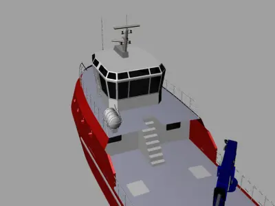 Fishing Vessel 3D model