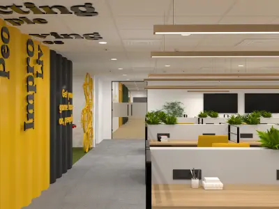 Modern Office Interior 3D model buy