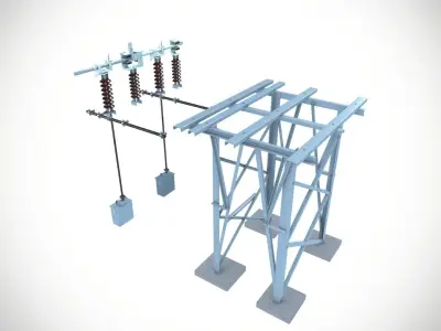Electric Station Setup  3D model
