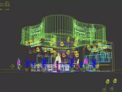 Exhibition - Area - 9X9 3DMAX2009-0118 3D model